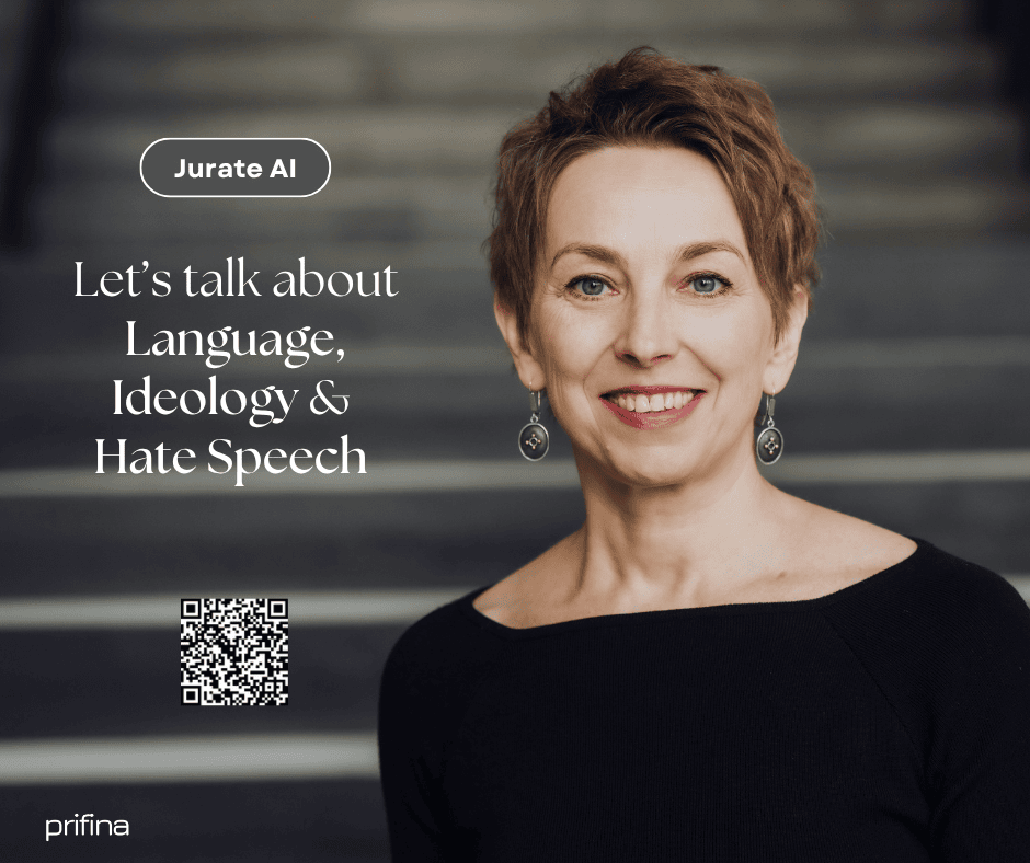 Jurate AI card. Language, Ideology and Hate Speech.